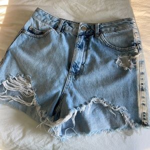 Top shop jean shorts